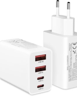 40 W USB C Adapter, 2 Pack 4 Ports USB C Charger for iPhone 16 15 14 Plus Pro Max 13 12 11 SE, iPad, PD 3.0 iPhone Fast Charger, iPhone Power Adapter USB Plug USB Power Supply (without Charging Cable)