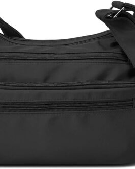 VOLGANIK ROCK Shoulder Bag for Women, Multiple Pockets, Handbag, Shoulder Bag, Waterproof RFID Shoulder Bag for Daily Use, Messenger Bag, Travel Bag