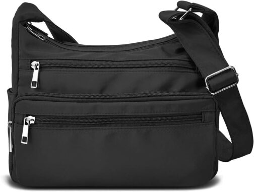 VOLGANIK ROCK Shoulder Bag for Women, Multiple Pockets, Handbag, Shoulder Bag, Waterproof RFID Shoulder Bag for Daily Use, Messenger Bag, Travel Bag