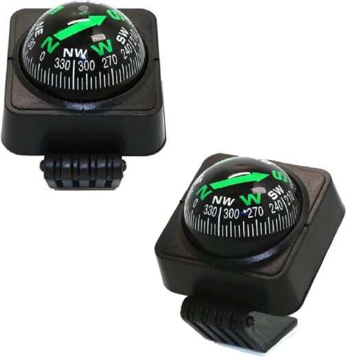 Car Compass Boat Compass Vehicle Compass Car Compass Universal Compass for Cars Mini Compass Pocket Compass Survival Compass Car Compass Professional Compass Portable Pocket Compass Pack of 2