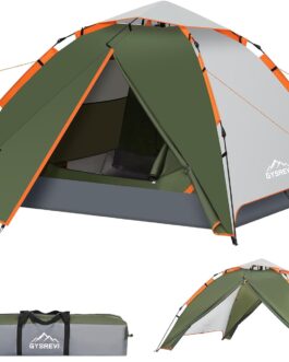 Gysrevi Camping Tent Quick Up Dome Tent Windproof Dome Tent 3-4 Tent People for Camping Outdoor Trekking
