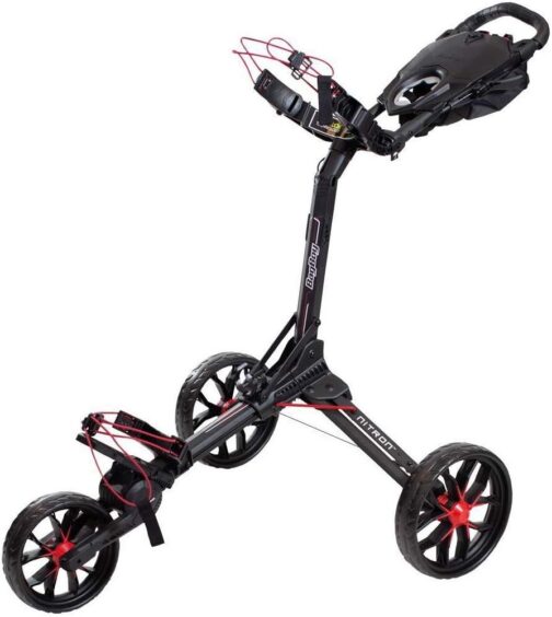 Bag Boy Trolley Nitron 3 Wheel Sliding Trolley (Black/Red), black/red