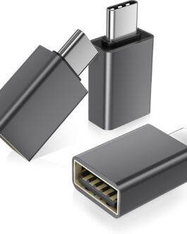 Basesailor USB C to USB Adapter Pack of 3, Thunderbolt 4 5 USBC Male to USB Female OTG Adapter, Type A Stick Converter Accessory for Apple MacBook Pro Air, iPhone 16 16e 15 Max, iPad, Samsung Galaxy