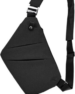 Fibrdoo Brusttasche, Anti-Diebstahl Sling Bag, Crossbody Schultertasche Herren Damen klein für Freien Reisen Wandern Joggen