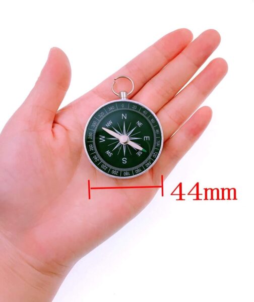 JZK 5 x 44 mm Small Aluminium Alloy Compass with Bow Top for Key Ring Pendant, Birthday Party Favour Gifts for Children – Bild 2