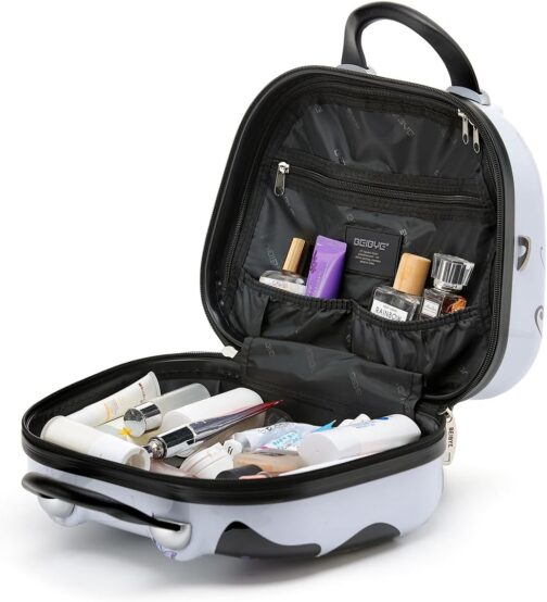 BEIBYE Butterfly 2060 TSA Lock 4-Piece Travel Suitcase Trolley - Robust Hard Shell Suitcase Set Including Hand Luggage and Beauty Case, Butterfly – Bild 7