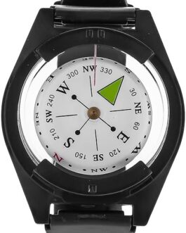 Dilwe Wrist Compass, Movable Waterproof Rubber Wristband Compass for Outdoor Use Camping Hiking