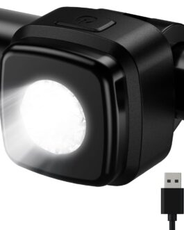 OnMeto Front Light for Bicycle, IPX5 Waterproof Scooter Light, Rechargeable USB Bicycle Headlight, Accessories for Road Bike, Mountain Bike, for Adults, Men, Women, Children