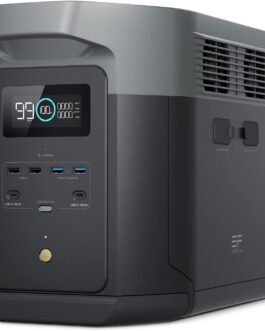 EcoFlow DELTA 2 Max Portable Power Station, 2048Wh, Expandable 2–6 kWh, LFP Battery with 3000 Cycles, 80% Charge