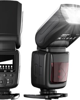 PHOTOOLEX M500 Flash Speedlite for Canon Nikon Sony Panasonic Olympus Fujifilm Pentax Sigma Minolta Leica and Other SLR Digital SLR Film SLR Cameras and Digital Cameras with Single-Contact Hot Shoe