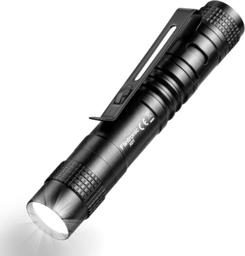 Flintronic LED Mini Torch - 200 Lumens Pen Light, Waterproof Pen Light for Camping, Hiking, Household, 1 x AAA Batteries (Not Included) – Bild 10