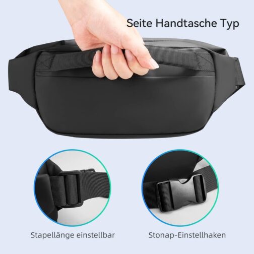 Ultralight Sling Bag, Sling Bag, Waterproof Shoulder Bag, Men's Small Chest Bag, Crossbody Bag, Fashion Waist Bag for Travel, School, Hiking, Fitness, Cycling, Hunting – Bild 7