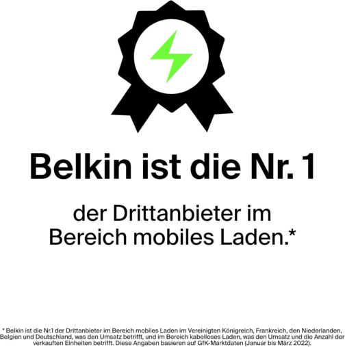 Belkin USB C Power Bank 10000mAh 1 USB-C Port and 2 USB-A Ports for Charging iPhone, AirPods, iPad, Android or Other Devices up to 15 W) - Blue – Bild 12