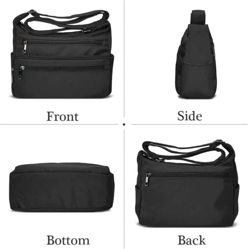 VOLGANIK ROCK Shoulder Bag for Women, Multiple Pockets, Handbag, Shoulder Bag, Waterproof RFID Shoulder Bag for Daily Use, Messenger Bag, Travel Bag – Bild 7