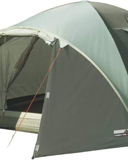 High Peak Nevada 4 Dome Tent with Vestibule, Camping Tent for 4 Persons, Double Wall, Waterproof, Ventilation System, Weather Protected Entrance, Mosquito Protection