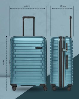 Pactastic Collection 04 + BC, Ice-blue metallic, Hard shell trolley with swivel castors