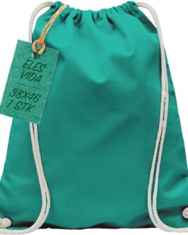 ELES VIDA Cotton Gym Bag, 1 Piece, 38 x 42 cm, Sports Bag, Backpack, Fabric Bag, Cotton Bag, Jute Bag, Oeko-Tex® Tested Fabric Bag for Men and Women, Children’s Gym Bag, for Painting