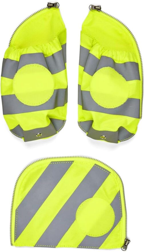 ergobag Side pockets zip set with reflective strips, safety set with side pockets, pack, cubo and cubo light purchased after July 2019, set of 3