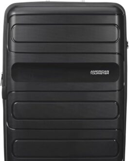 American Tourister Sunside Spinner 77 Expandable, 4.5 KG, 106/118L, Black