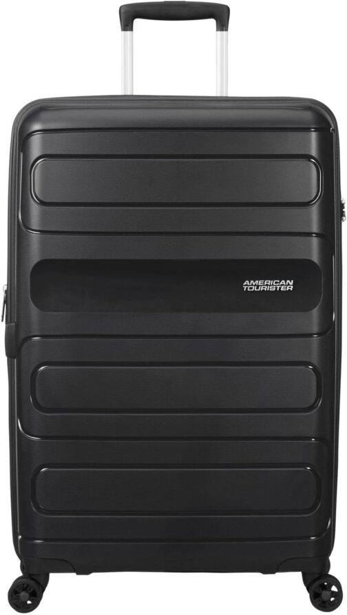 American Tourister Sunside Spinner 77 Expandable, 4.5 KG, 106/118L, Black
