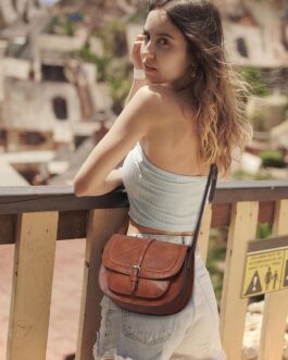 Afkomst Women’s Small PU (polyurethane) Leather Shoulder Bag, Vintage Crossbody Bag Brown
