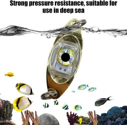Fishing Lure Light, Pack of 5 LED Deep Drop Fishing Light, Eye Shape, Glow Once You Go Water, Underwater Fishing Bait Lamp for Boat, Sea, Ice Fishing – Bild 3