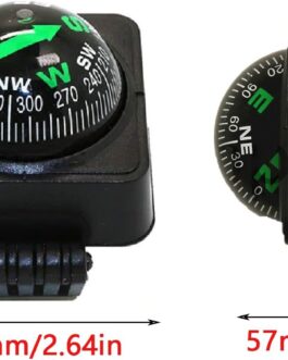 Car Compass Boat Compass Vehicle Compass Car Compass Universal Compass for Cars Mini Compass Pocket Compass Survival Compass Car Compass Professional Compass Portable Pocket Compass Pack of 2