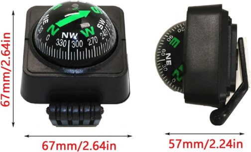 Car Compass Boat Compass Vehicle Compass Car Compass Universal Compass for Cars Mini Compass Pocket Compass Survival Compass Car Compass Professional Compass Portable Pocket Compass Pack of 2 – Bild 2