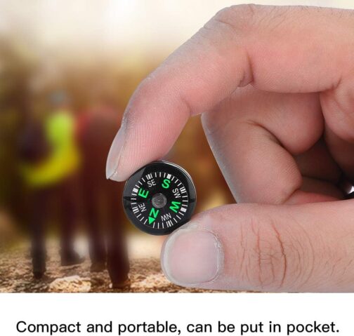 DEWIN Pocket Compass, Pack of 12, 20 mm Mini Pocket Oil Compass for Hiking, Camping, Outdoor Activities, Accessories – Bild 4