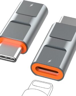 Pack of 2 Lightning to USB C Adapter 36 W Fast Charging / Phone Computer Data Transfer / Non-Slip Design, Lightning USB C Adapter for iPhone 16 15 Pro/MAX Samsung Galaxy S24 S23, Not for Audio/OTG