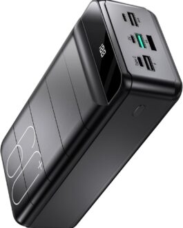 PDBEST Power Bank 60,000 mAh 22.5 W Power Bank PD USB C Quick Charge Function External Battery with 4 Outputs and 3 Inputs, Compatible with iPhone, Tablets, iPad etc