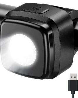 OnMeto Front Light for Bicycle, IPX5 Waterproof Scooter Light, Rechargeable USB Bicycle Headlight, Accessories for Road Bike, Mountain Bike, for Adults, Men, Women, Children