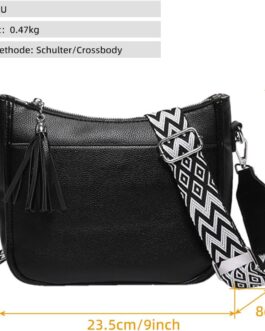 Valleycomfy Shoulder Bag Women’s Handbag Small Crossbody Bag PU Leather Shoulder Bag for Women Leather PU Crossbody Bag Women’s Wide Strap