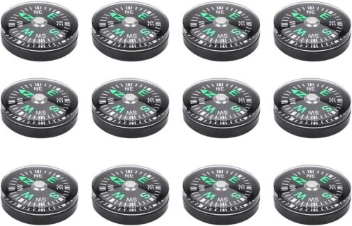 DEWIN Pocket Compass, Pack of 12, 20 mm Mini Pocket Oil Compass for Hiking, Camping, Outdoor Activities, Accessories – Bild 6