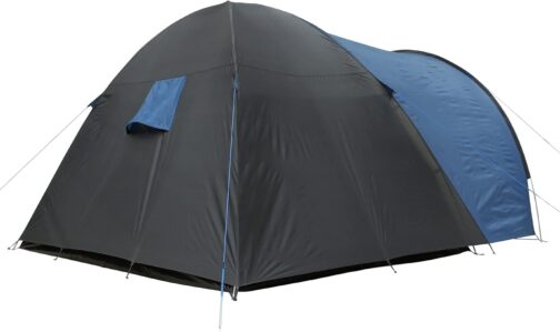 your GEAR Cetona Camping Tent in 2 Sizes for 4 or 5 Men, Dome Tent with 3000 mm Water Column, Living Room, Porch, 2 Entrances, Standing Height, Dark Sleeping Cabin, Festival Tent in Blue / Grey – Bild 5