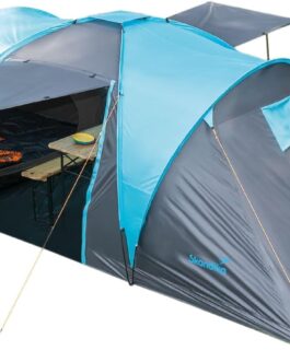 Skandika Dome Tent Hammerfest 4/4+ | Camping Tent 4 People with/without Sewn-in Tent Floor, with/without Sleeper Technology, 2 Cabins, 2 m Standing Height, Waterproof, 3000 mm Hydrostatic Head |