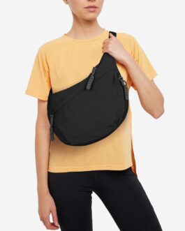 TIAASTAP Half Moon Shoulder Bag Nylon Large Crossbody Shoulder Bag Women Half Moon Slouchy Hobo Bag Bum Bag Women’s Shoulder Bags