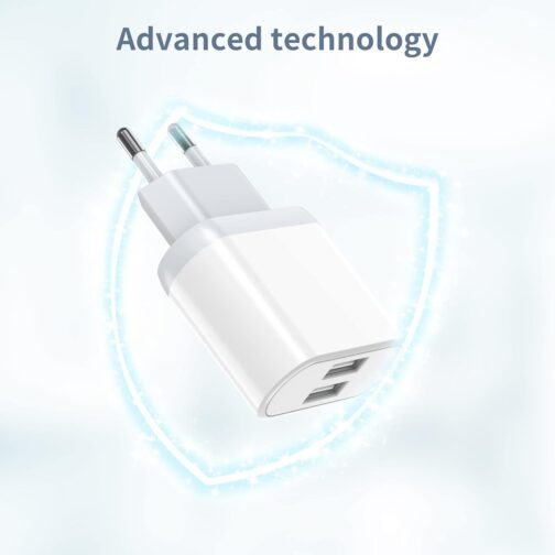 4-Pack USB Charger, 2.1A/5V Power Supply for iPhone 11 XS XR X 8 7 6 6S Plus 14 13 12 Samsung, Adapter Charger Plug Power Plug Charging Plug Quick Charging Power Adapter Socket Adapter Nisiyama – Bild 2