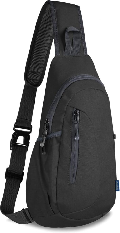 TITECOUGO Lightweight Chest Bag Small Shoulder Bag Lightweight Crossbody Backpack for Men Women and Children Shoulder Bag for Sports and Outdoor Use