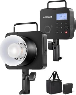 NEEWER Q4 400 Ws 2.4G TTL Studio Flash (New Look), 1/8000 HSS 2800mAh Battery Operated Flash Light Photography Monolight 30W Setting Lamp/400 Full Power Flash/0.01-1.2s Recycling/Bowens Mount