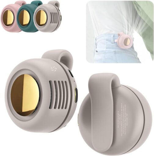 Ziswin Portable Clip Fan, for Hanging, USB Charging, Low Noise and Strong Wind, Suitable for Outdoor, Office, Bedroom and Travel, etc. (White)