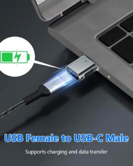 Obcxin Adapter USB C to USB (4 Pack), OTG Adapter Thunderbolt 4/3 to Compatible with iPhone 16 15 Series MacBook Pro M4 Mac mini Galaxy S24, iPad, Type-C Mobile Phone, Tablets and More