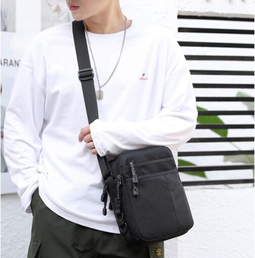SPAHER Men's Oxford Shoulder Bag for iPad Messenger Bag Waterproof Shoulder Bag Gift for Men Messenger Bag Crossbody Travel Work Bag Student Bag – Bild 2