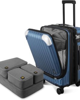 LEVEL8 Suitcase, Trolleys, Hand Luggage, Hard Case, Rolling Suitcase, Travel Suitcase, TSA