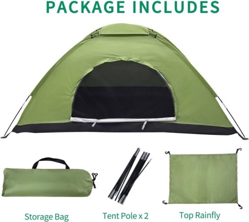 Tent 2 Person Waterproof, Ultralight Camping Tent, Easy Setup 2 Man Tent, Small Pack Size, Dome Tent for Outdoor, Bike Packing, Trekking – Bild 7