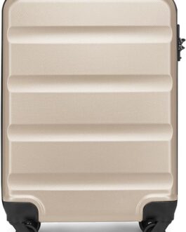 KONO Suitcase Travel Suitcase Lightweight Hard Shell Rolling Suitcase with TSA Lock and 4 Wheels, gold