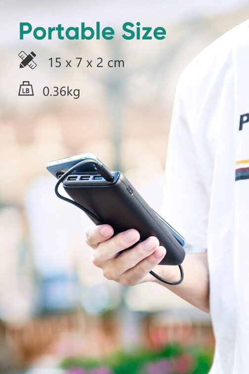 A ADDTOP Powerbank 26800 mAh, External Battery with 22.5 W Power Delivery, Portable Charger with 4 Ports Compatible with Smartphone, Tablets and More – Bild 7
