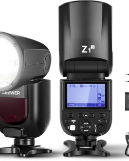 NEEWER Z1-S TTL Flash Speedlite Round Head Flash Light for Sony Cameras, 76Ws 2.4G 1/8000s HSS, 10 Levels LED Lamp, 2600 mAh Lithium Battery, 480 Shots with Full Power, Recycle in 1.5s Flash