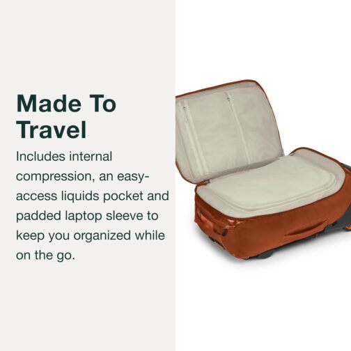 Osprey Unisex - Adult Rolling Transporter Carry-On Duffel Bag – Bild 3