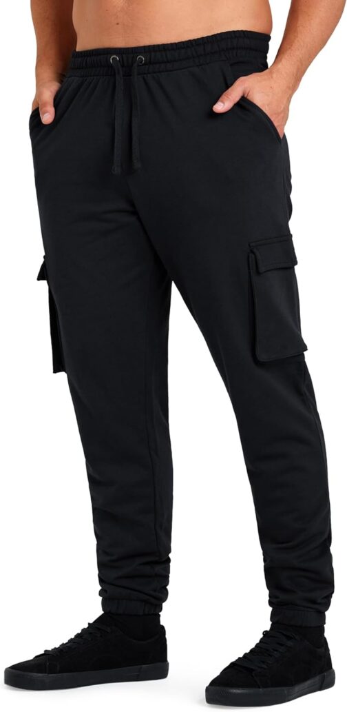 CityComfort Men's Long Jogging Bottoms with 4 Pockets Jogging Cargo Trousers Casual Trousers - Gifts for Men